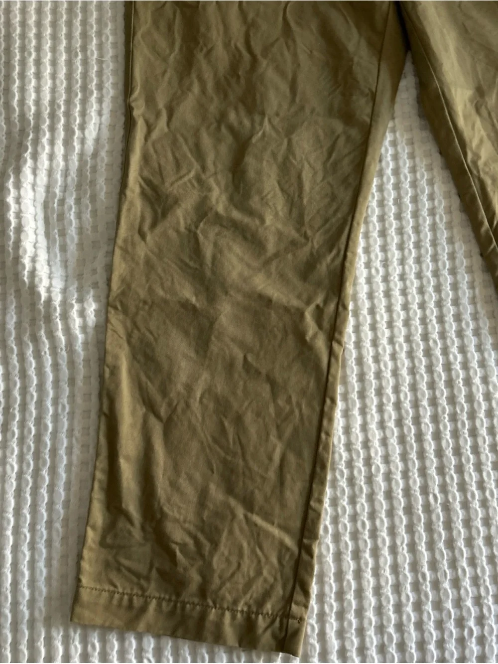 J.CREW Men's Khaki Beige 100% Cotton Oarsman Casual Pants 36x32 Classic Fit